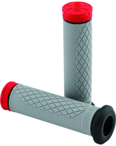 ProTaper Tri Density Full Diamond ATV Grips - Red - 024878