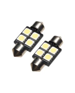 Oracle 33MM 4 LED 3-Chip Festoon Bulbs (Pair) - Cool White - 5203-001