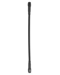 Fragola -3AN Ext Black Covered Assembly Straight x Straight 10in - 312010-BL