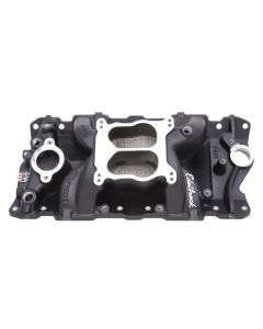Edelbrock Manifold SBC Performer Air Gap Black - 26013