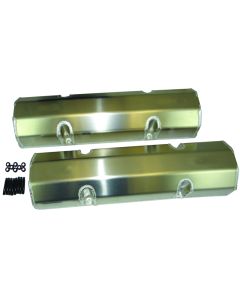 Moroso Chevrolet Small Block (Including 18 Degree Heads) Valve Cover - No Logo - Aluminum - Pair - 68328