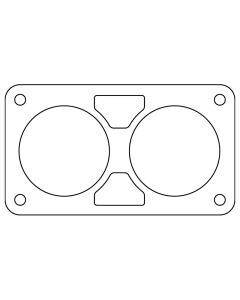 Cometic Chrysler Gen 3 6.1L 80mm Throttle Body Gasket .020in Fiber - C15079