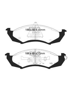 EBC 89-91 Ford Thunderbird 3.8 Redstuff Front Brake Pads - DP31180C