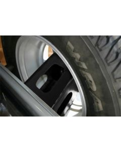 Rampage 1987-1995 Jeep Wrangler(YJ) Rear Tailgate Tire Extender - Black - 86616