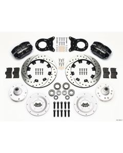 Wilwood Dynapro Dust-Boot Front Kit 12.19in Drilled 1965-1969 Mustang Disc & Drum Spindle - 140-13344-D
