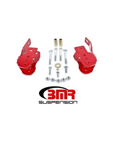 BMR 05-14 S197 Mustang Bolt-On Control Arm Relocation Brackets - Red - CAB005R