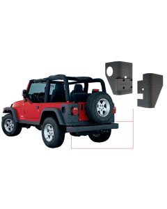Bushwacker 97-06 Jeep Wrangler Trail Armor Rear Corners - Black - 14004