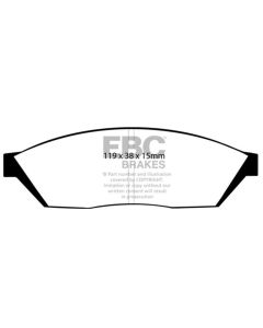 EBC 82-84 Honda Civic Hatchback 1.3 (4 Speed) Greenstuff Front Brake Pads - DP2374