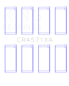 King Engine Bearings Mitsubishi 4D56 (Size +0.50mm) Connecting Rod Bearing Set - CR4571XA0.5