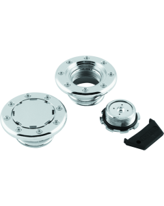 Kuryakyn Flush Mount Gas Caps Non-Vented Chrome - 8310