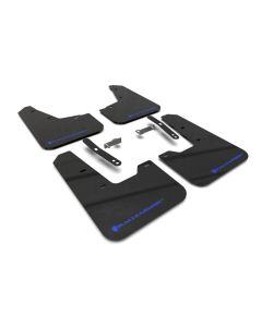 Rally Armor 2023 Kia Niro SG2 Black UR Mud Flap Blue Logo - RALL-MF21-UR-BLK-BL