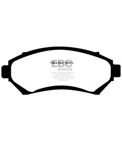 EBC 97-03 Buick Century 3.1 Yellowstuff Front Brake Pads - DP41100R