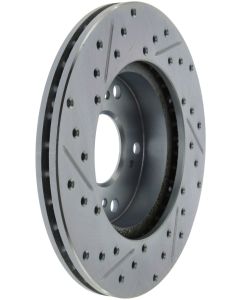 StopTech Select Sport 06-11 Honda Civic DX/EX/LX Slotted and Drilled Left Front Rotor - 227.40056L