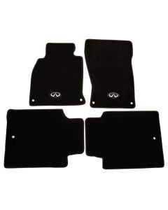NRG Floor Mats - 13+ Infinity Q70 w/ Infiniti Emblem Logo (4 pieces) - FMR-610