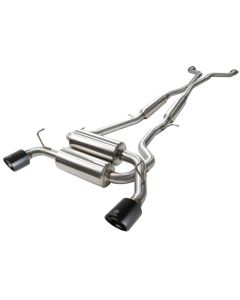 aFe Takeda 2-1/2 in 304 SS Cat-Back Exhaust System Infiniti G37 08-13/Q60 14-15 V6-3.7 w/ Black Tips - 49-36103-B