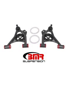 BMR 79-93 Mustang Fox Lower Control A-Arm Front w/ Spring Pocket/Tall Ball Joint - Black Hammertone - AA037H