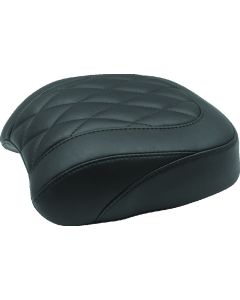 Mustang 18-21 Harley Fat Bob Standard Touring Passenger Seat Trapezoid - Black - 75888