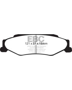 EBC 03-04 Cadillac XLR 4.6 Greenstuff Rear Brake Pads - DP21160