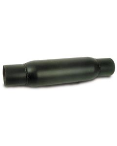 Moroso Spiral Flow Racing Muffler - 3.5in Inlet/Outlet x 4in Diameter x 12in Long - Steel - 94052