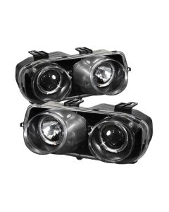 Spyder Acura Integra 94-97 Projector Headlights LED Halo -Black High H1 Low 9006 PRO-YD-AI94-HL-BK - 5008671