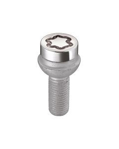 McGard Wheel Lock Bolt Set - 4pk. (Radius Seat) M14X1.5 / 17mm Hex / 45.0mm Shank Length - Chrome - 28017