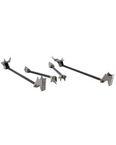 Ridetech Universal Weld-in Triangulated 4 Link Kit Black Powdercoated - 18987999