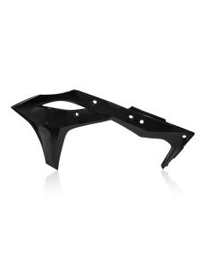 Cycra 17-20 Kawasaki KX250F Powerflow Radiator Shrouds - Black - 1CYC-1868-12