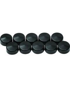 Kuryakyn Kool Kaps Gloss Black 9/16inch Hex Head - 2458