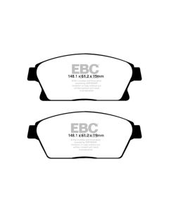 EBC 13-17 Buick Encore 1.4 Turbo Greenstuff Front Brake Pads - DP22067