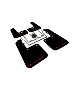 Rally Armor 15-18 VW Jetta Black UR Mud Flap w/Red Logo - MF42-UR-BLK/RD