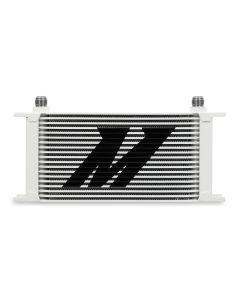 Mishimoto Universal 19 Row Oil Cooler Kit - White - MMOC-19WT