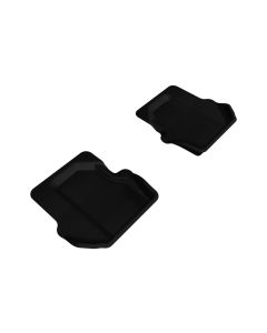 3D MAXpider 2005-2012 Porsche 911 997 Kagu 2nd Row Floormats - Black - L1PO01121509