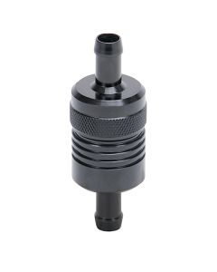 Russell Performance Black Street Fuel Filter (3in Length 1-1/8in diameter 3/8in inlet/outlet) - 645150