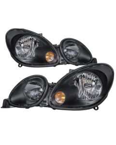 xTune Lexus GS300/GS400/GS430 98-05 Halogen Only Crystal Headlights Black HD-JH-LGS98-BK - 9026911