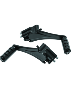 Kuryakyn Adjustable Passenger Pegs With Small ISO Pegs Black - 7059