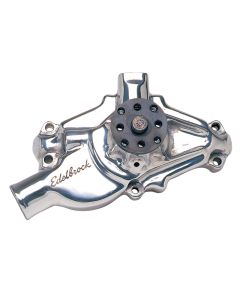 Edelbrock Water Pump High Performance Chevrolet 350 CI V8 Short Style Polished Finish - 8820