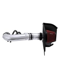 Spectre 04-14 Nissan Titan V8-5.6L F/I Air Intake Kit - Polished w/Red Filter - 9951