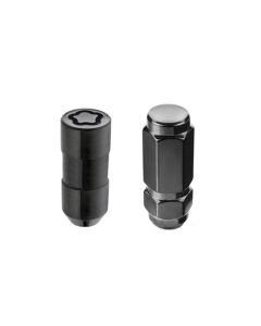 McGard 8 Lug Hex Install Kit w/Locks (Cone Seat Nut / Duplex) 9/16-18 / 7/8 Hex / 2.5in. L - Black - 84844