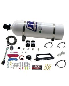 Nitrous Express 07-14 Ford Mustang GT500 Nitrous Plate Kit (50-250HP) w/15lb Bottle - 20949-15