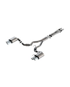 Borla 2024 Ford Mustang GT 5.0L V8 3 in ATAK Catback Non-Active Exhaust- Chrome Quad Tip - 140970