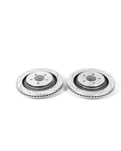 Power Stop 15-19 Ford Mustang Rear Evolution Drilled & Slotted Rotors - Pair - AR85160XPR