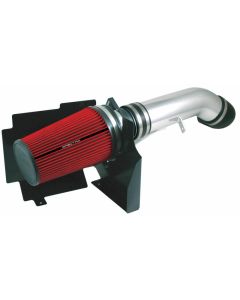 Spectre 99-07 GM Truck V8-4.8/5.3/6.0L F/I Air Intake Kit - Clear Anodized w/Red Filter - 9900