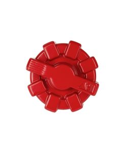 Rugged Ridge 07-20 Jeep Wrangler JK/JL / 2020 Gladiator JT Red Aluminum Elite Fuel Cap - 11229.12