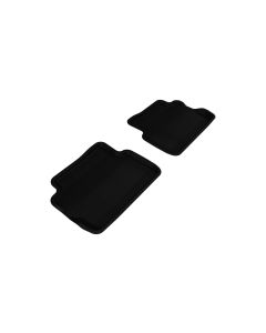 3D MAXpider 2008-2011 Ford Focus Kagu 2nd Row Floormats - Black - L1FR01621509