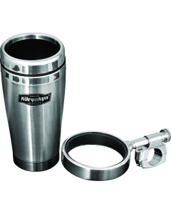 Kuryakyn Drink Holder With Stainless Steel Mug 1in Bar Clamp Chrome - 1464