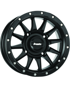 DragonFire Racing Echo Wheel 15X7 4/137 5+2 +10 Machined Black - 523211