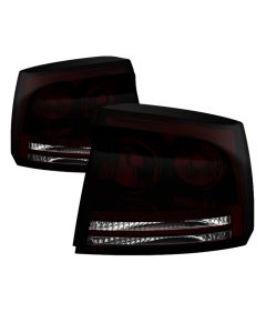 Xtune Dodge Charger 05-08 OEM Style Tail Lights Dark Red ALT-JH-DC05-OE-RSM - 9033131