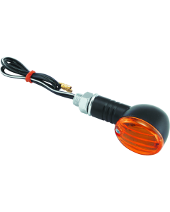 BikeMaster Ministalk Marker Light Round - Black/Amber - 266015