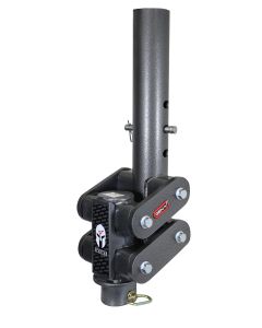 Gen-Y Spartan Torsion-Flex Gooseneck Coupler Manual Latch 5in Offset 4in RD Tube w/GH 097 Pin - GH-7002