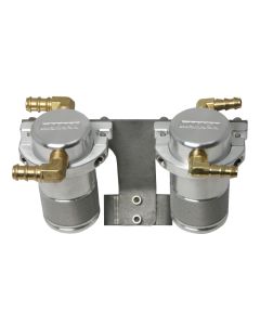 Moroso 04-07 Subaru STi (w/Front Mount Intercooler) Air/Oil Separator Catch Can - Billet Aluminum - 85654
